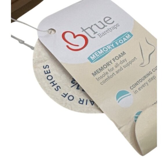 Baretrapse Size 11M Comfort Slip-On Shoes Braided Detail Padded Insole Beige - Picture 11 of 11